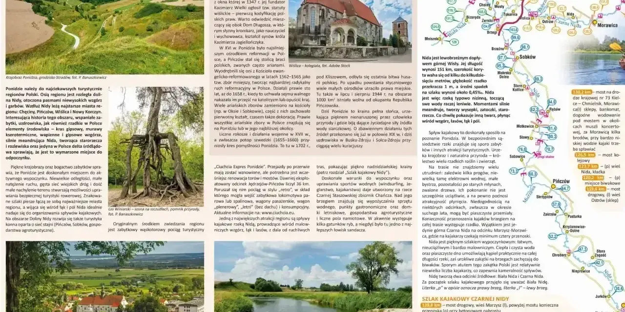 Dziwne ciekawostki o Ponidziu: zabytki, przyroda i szlak kajakowy Nidy. Odkryj piękno tego regionu!