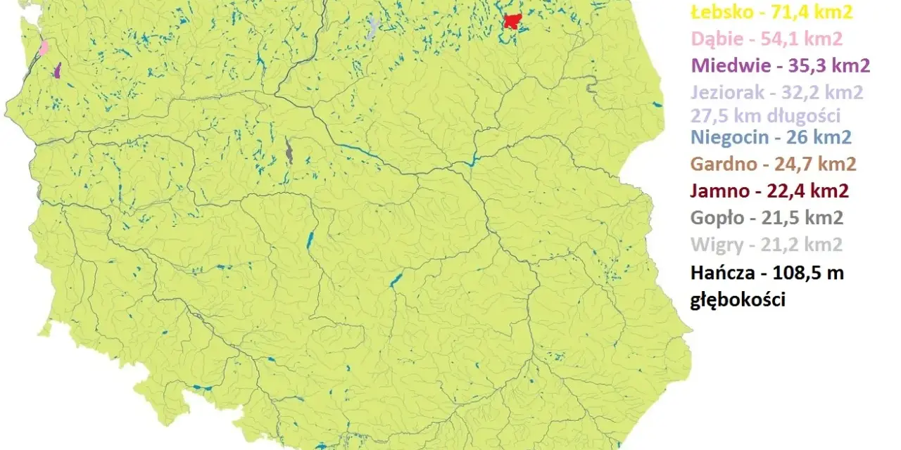 Największe jeziora w Polsce znajdują się w pasie pojezierzy – odkryj ich piękno