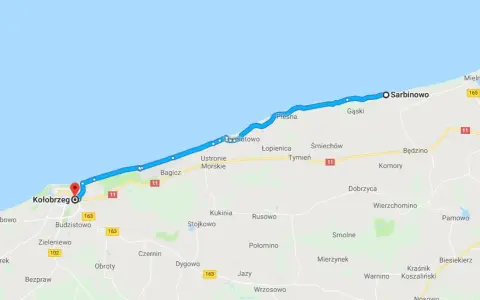 Ile km z Ustronia Morskiego do Kołobrzegu? Sprawdź odległość i trasy