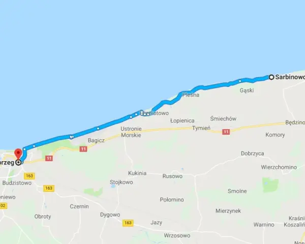 Ile km z Ustronia Morskiego do Kołobrzegu? Sprawdź odległość i trasy