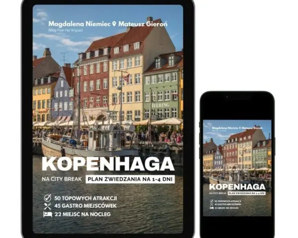 Kolorowe kamienice nad kanałem w Kopenhadze, stolicy Danii. Plan zwiedzania na city break.