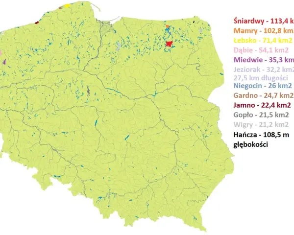 Największe jeziora w Polsce znajdują się w pasie pojezierzy – odkryj ich piękno