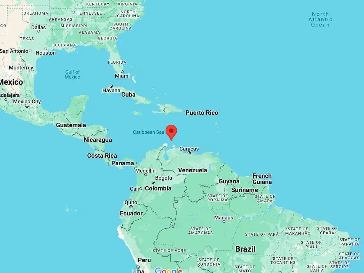 Aruba, gdzie jest? Na mapie Karaibów, na północ od Wenezueli, obok Kolumbii i Panamy.